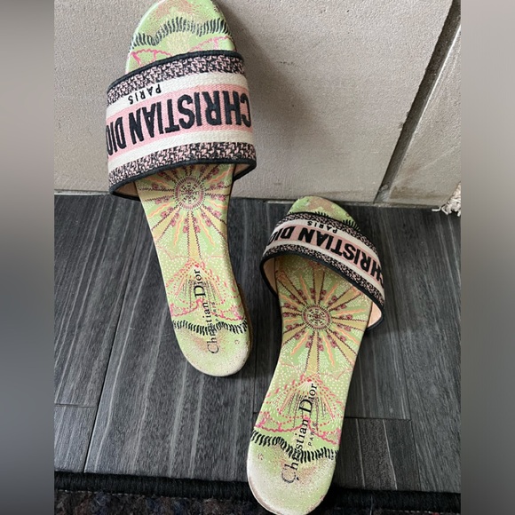 Christian Dior Dway Embroided Slides - Picture 3 of 9
